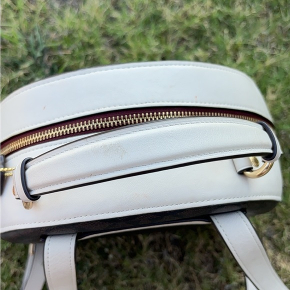 Jordyn backpack in signature canvas with varsity motif - Picture 5 of 8